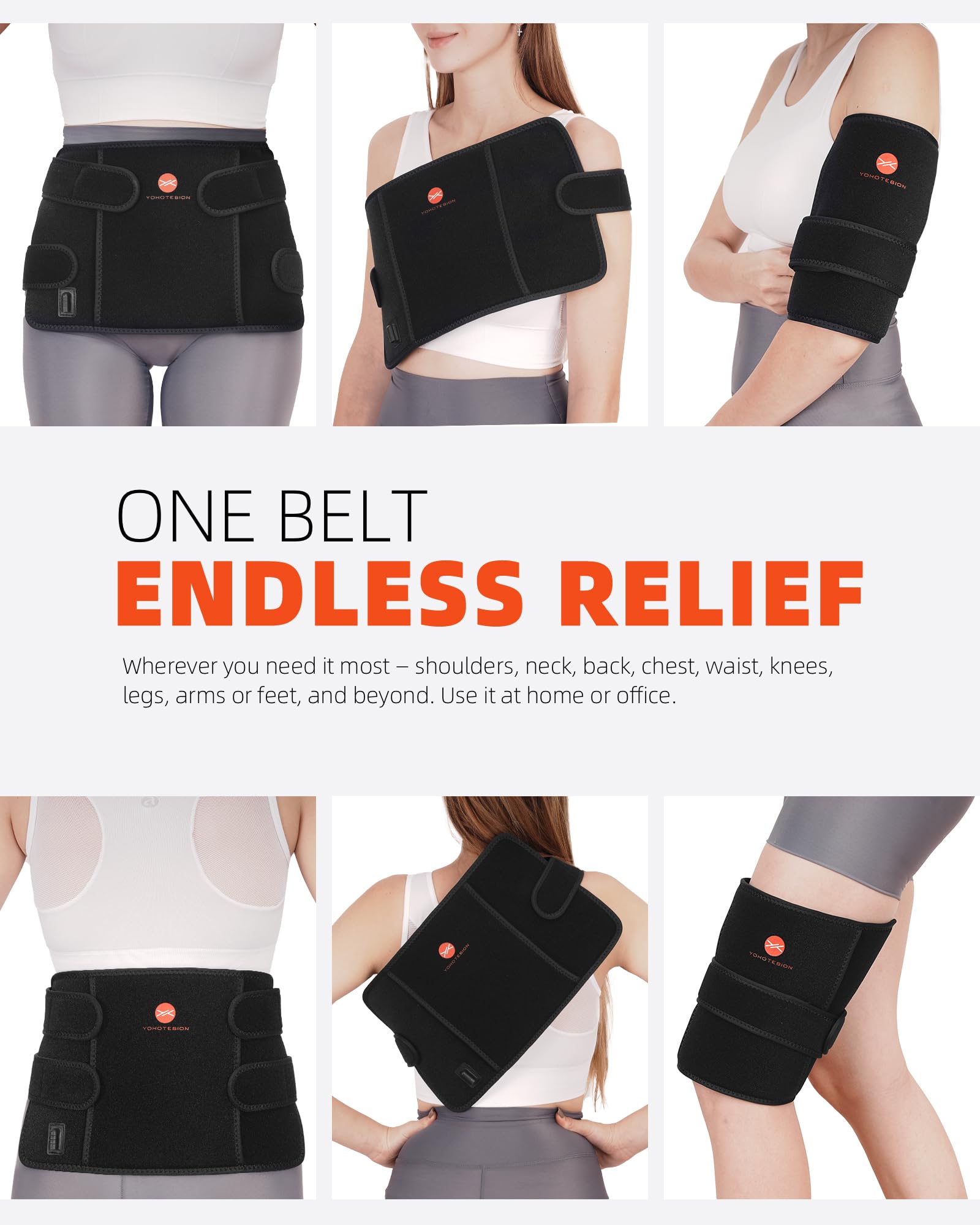 Wrap lumineux YOHOTESION – enveloppe adaptable pour cou et dos
