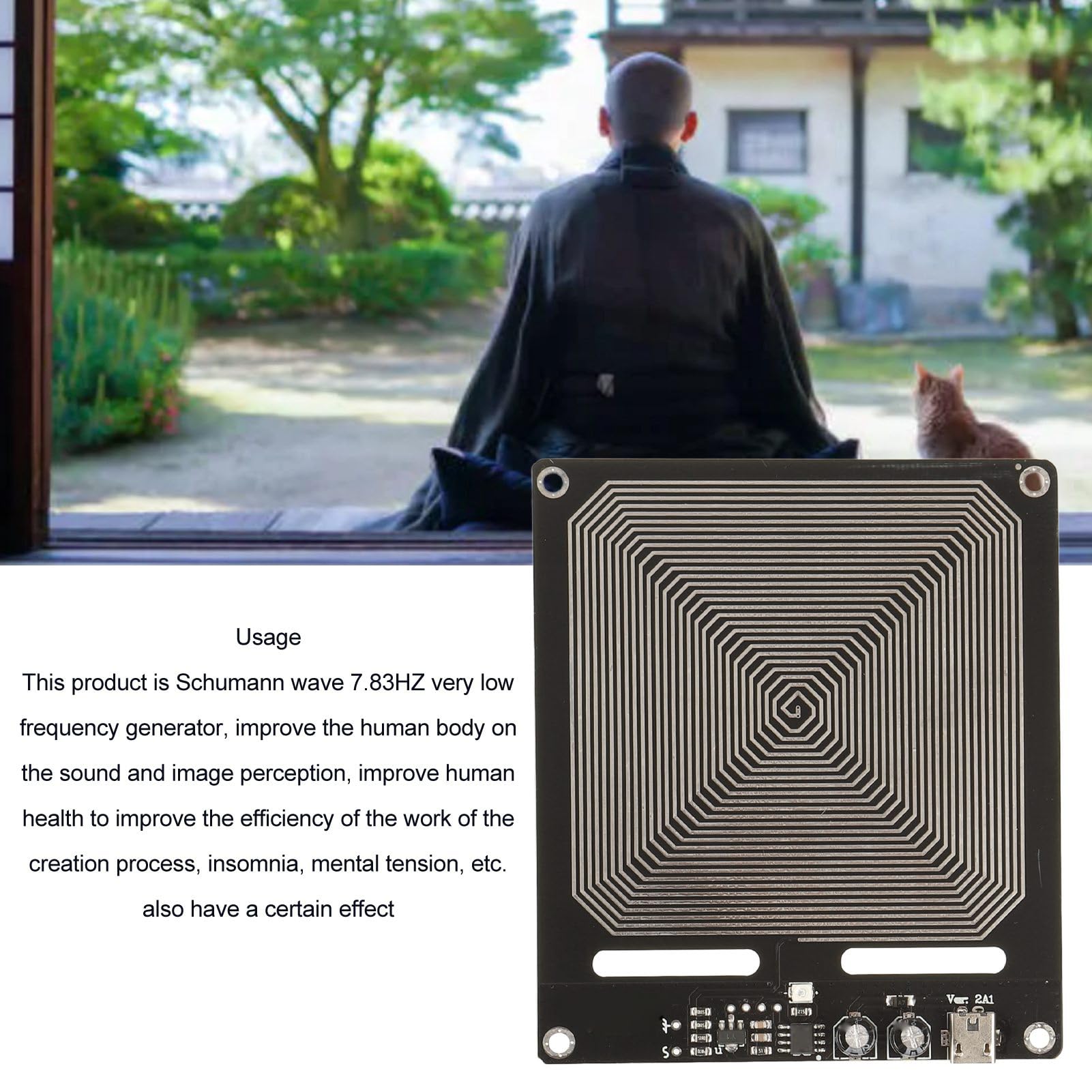 Boîtier en acrylique élégant Yoidesu 7,83 Hz, pour une intégration harmonieuse.