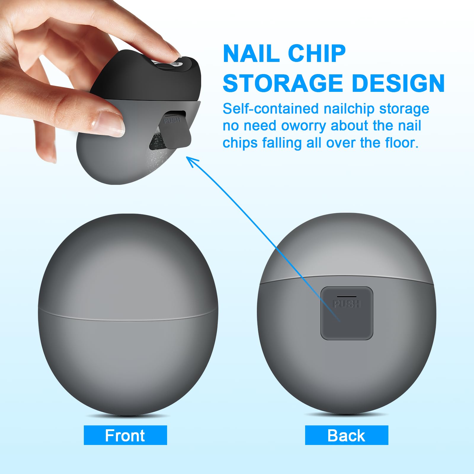 Coupe-ongles électrique Yoiilifee avec deux vitesses pour différents besoins.