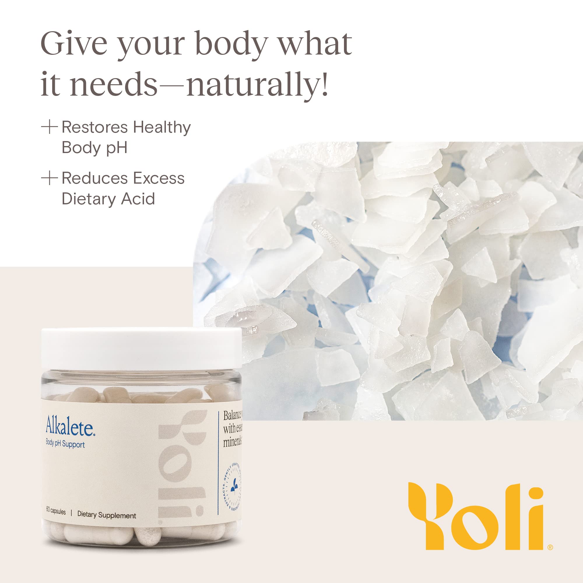 Boîte Yoli Alkalete de 60 capsules, pratique pour la routine