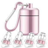 Bouchons YomauiYee haute fidélité rose pour concerts, clarté préservée.