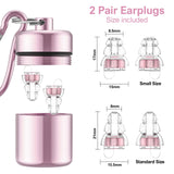 Confort ergonomique YomauiYee en silicone souple pour oreille rose.