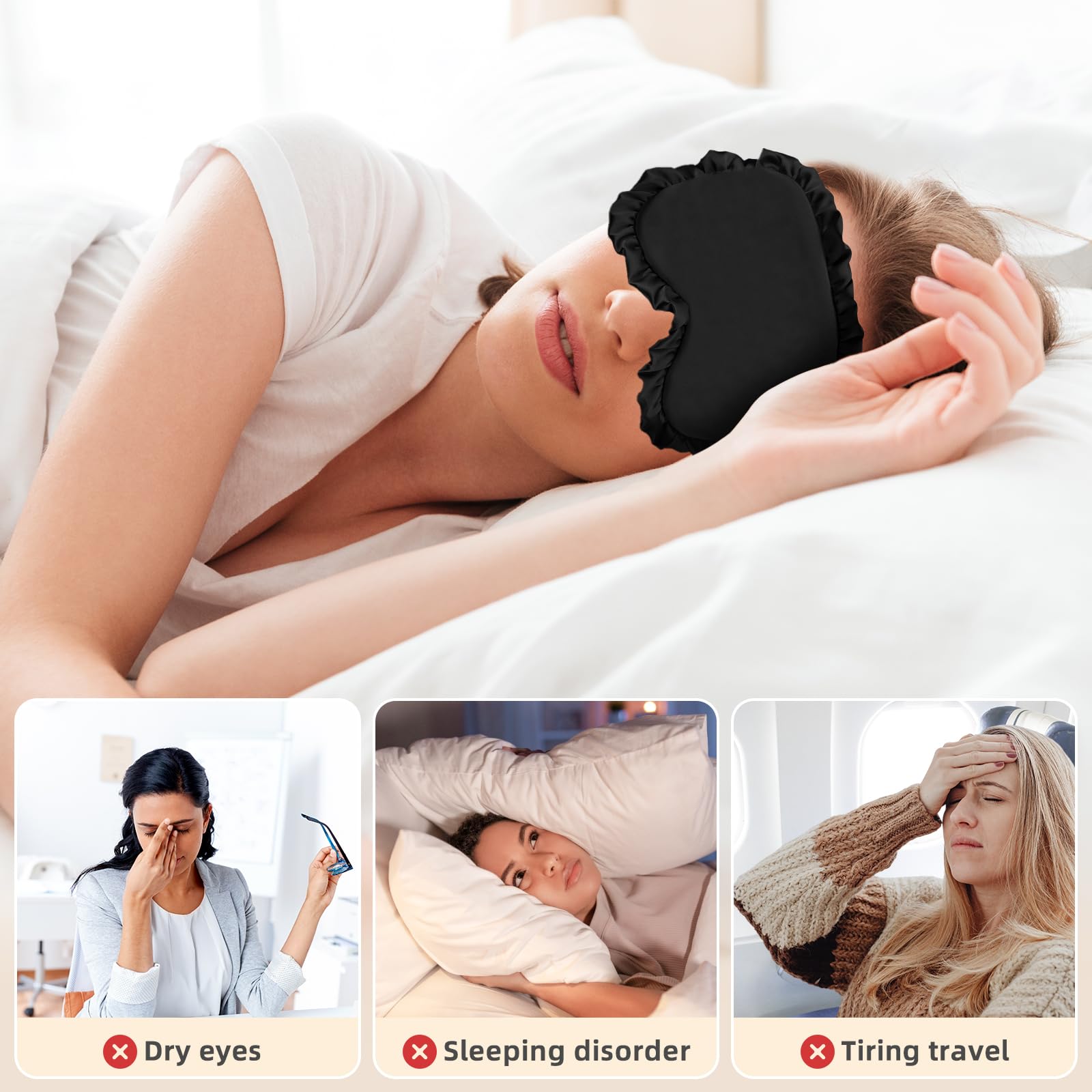 Yonchic attache-cheveux noir élastique fixant les cheveux sans tiraillement.