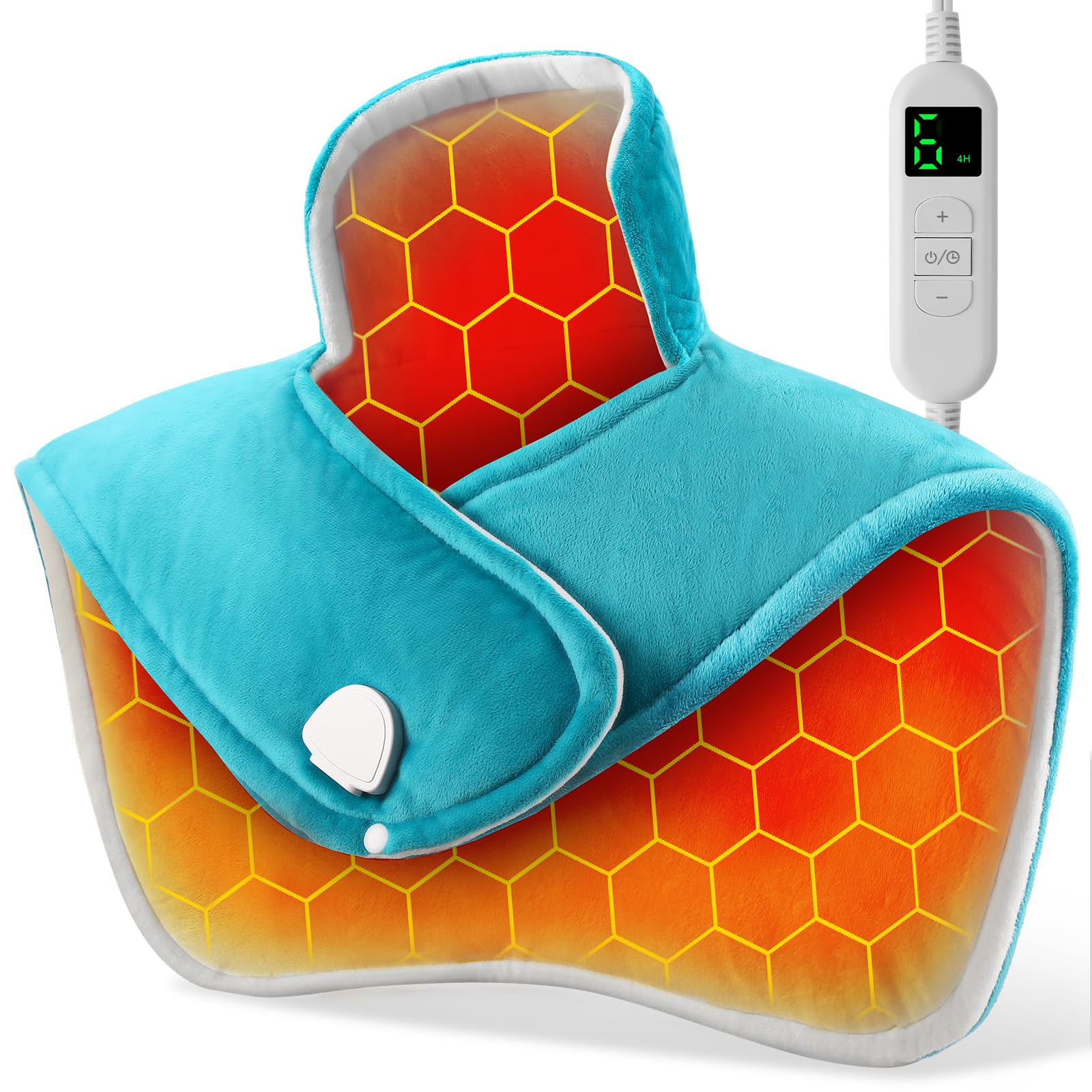 YONJION coussin chauffant pour cou et épaules, chaleur ciblée pour soulager les tensions.