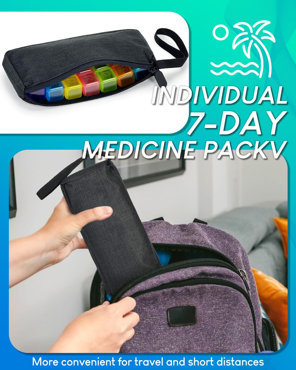 Yonlog coque-dure-eva-protege-medicaments: protection contre chocs et poussière lors des déplacements.