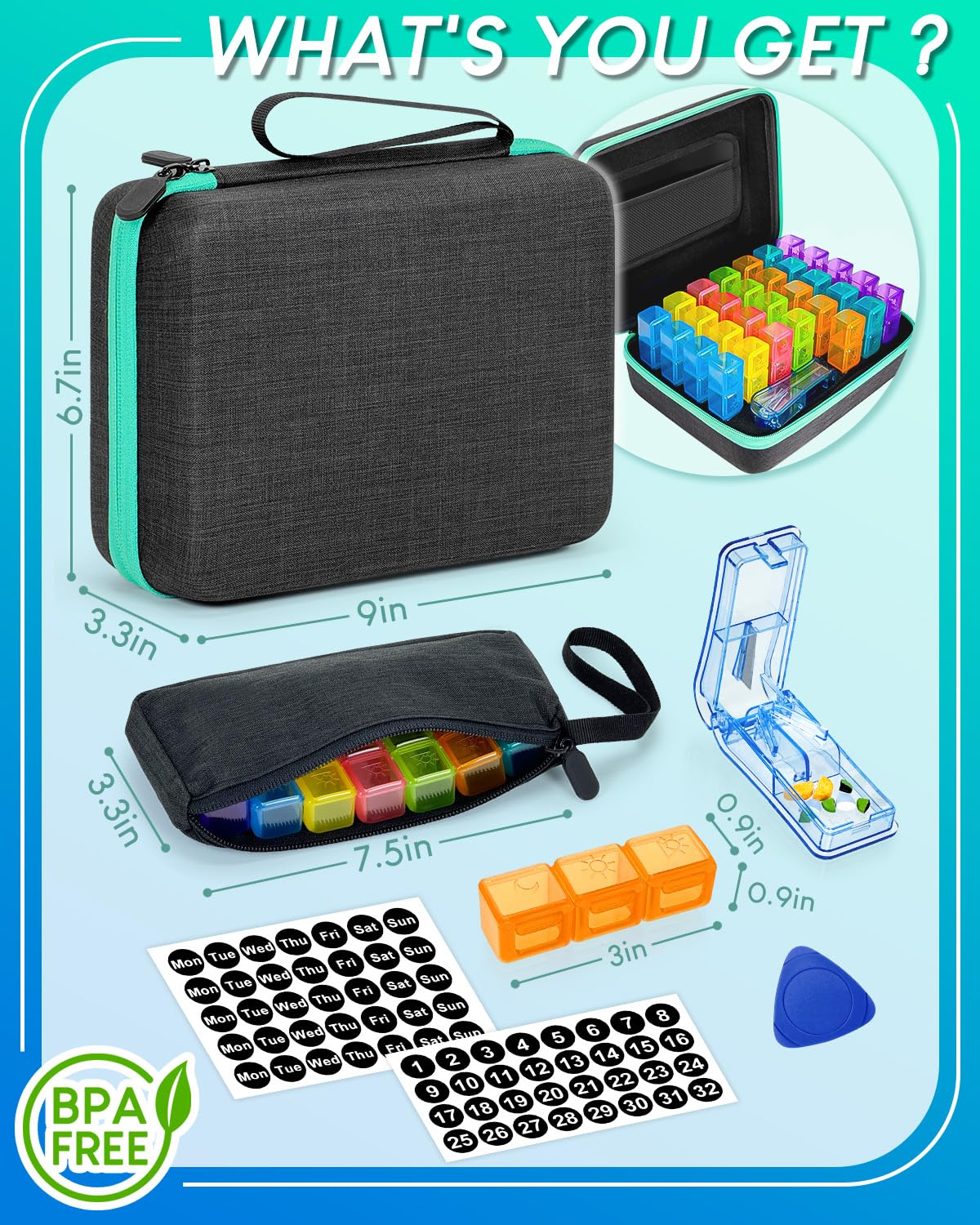 Yonlog etui-voyage-poignee: compagnon pratique et léger pour déplacements.