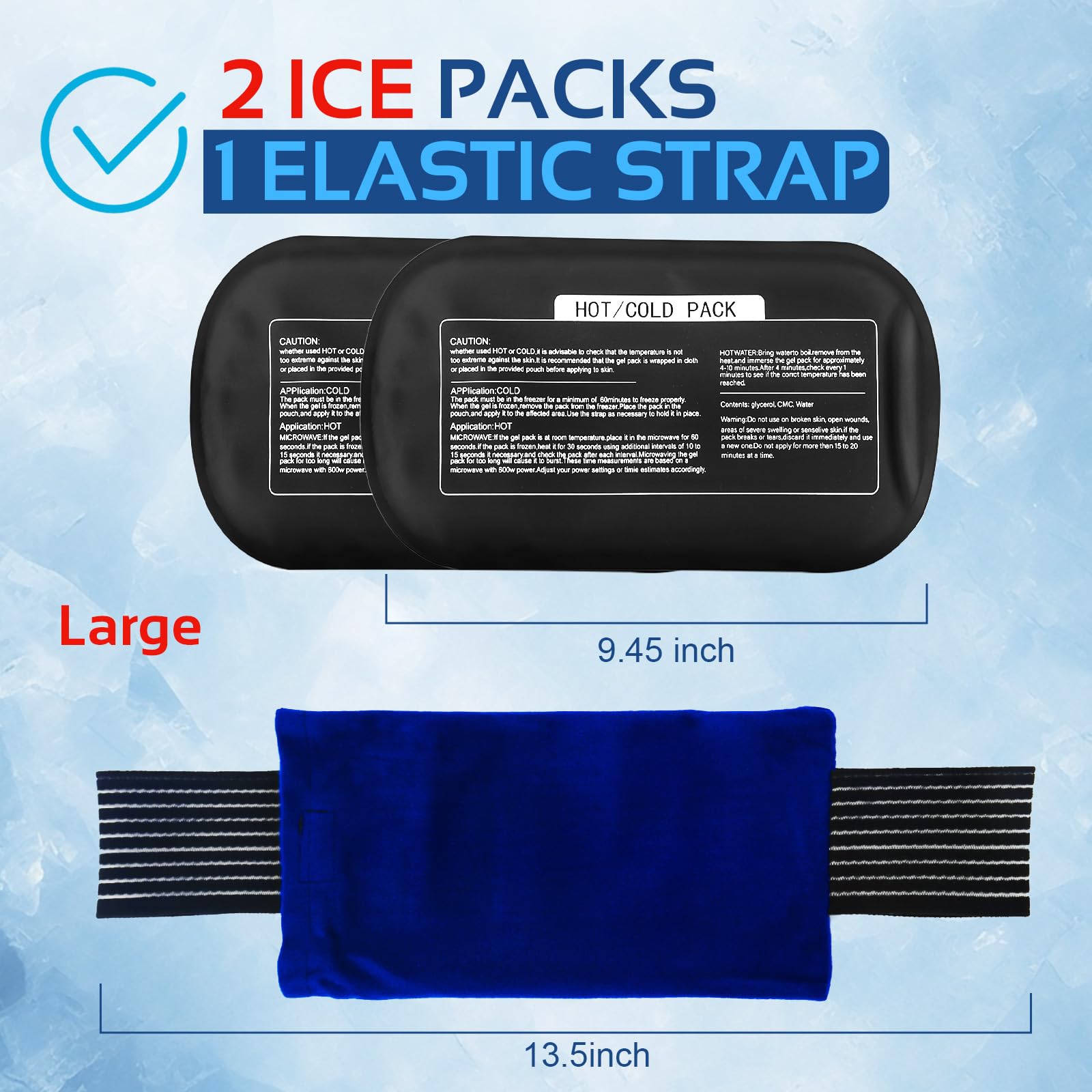 YONSEN glace epaule avec attache reglable pour refroidissement ciblé.