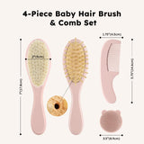 Yoofoss accessoires bébé bois naturel ensemble élégant rose