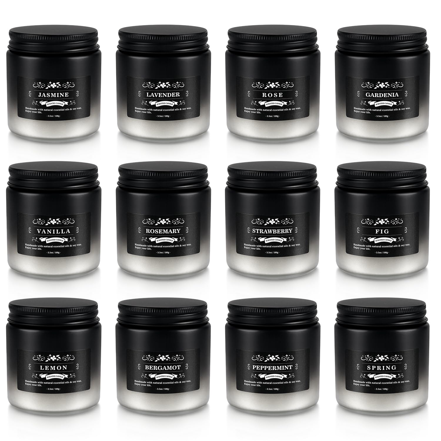 Parfums variés YOROXRG: menthe, jasmin, bergamote et romarin pour rafraîchir l atmosfera.