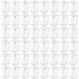 YOROXRG bougies votives blanches en verre clair pour ambiance chaleureuse.