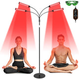 Youjoitim lampe rouge quatre-têtes pour une couverture lumineuse homogène du corps.