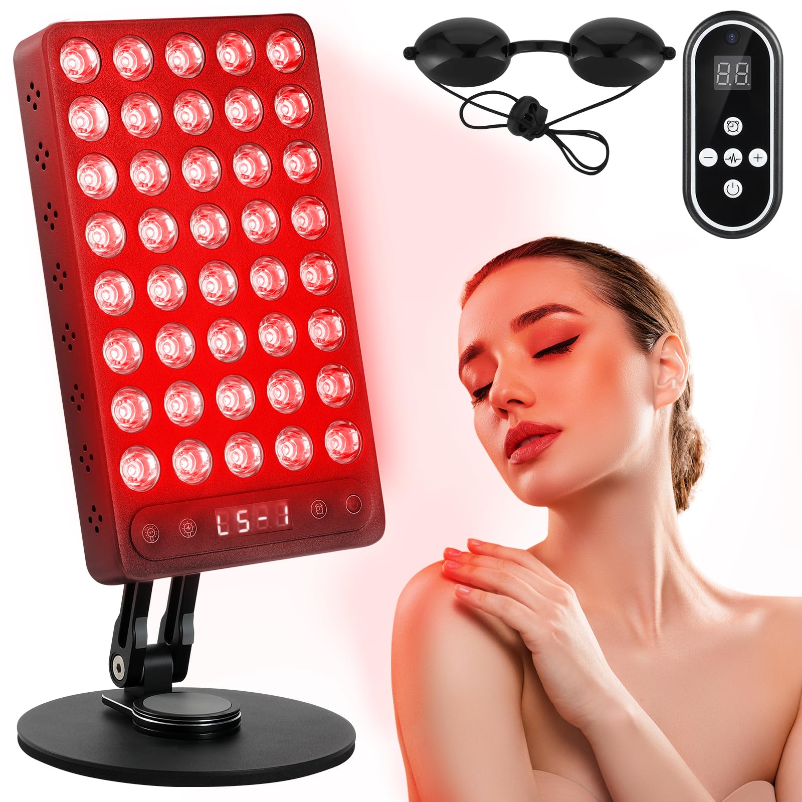 Youjoitim lampe therapie: panneau rouge 660nm et infrarouge 850nm pour visage et corps, revitalisation potentielle
