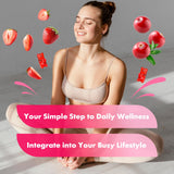 Emballage pratique Youlikee Cranberry vegan D-Mannose pour voyages.