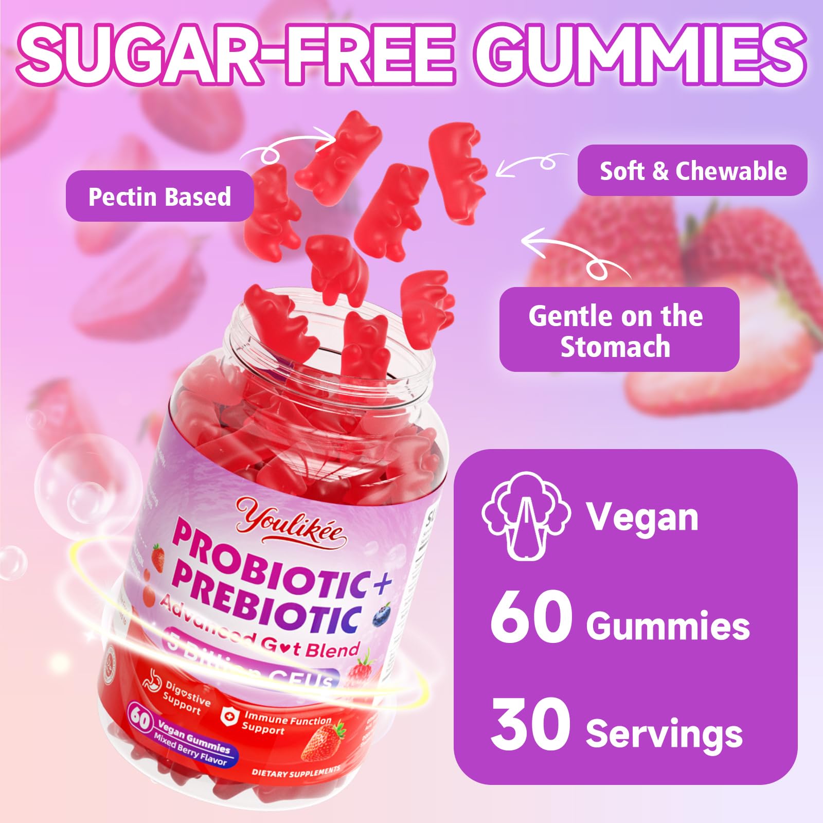 Youlikee gummies-laboratoire-testé, contrôle qualité et pureté garantis.