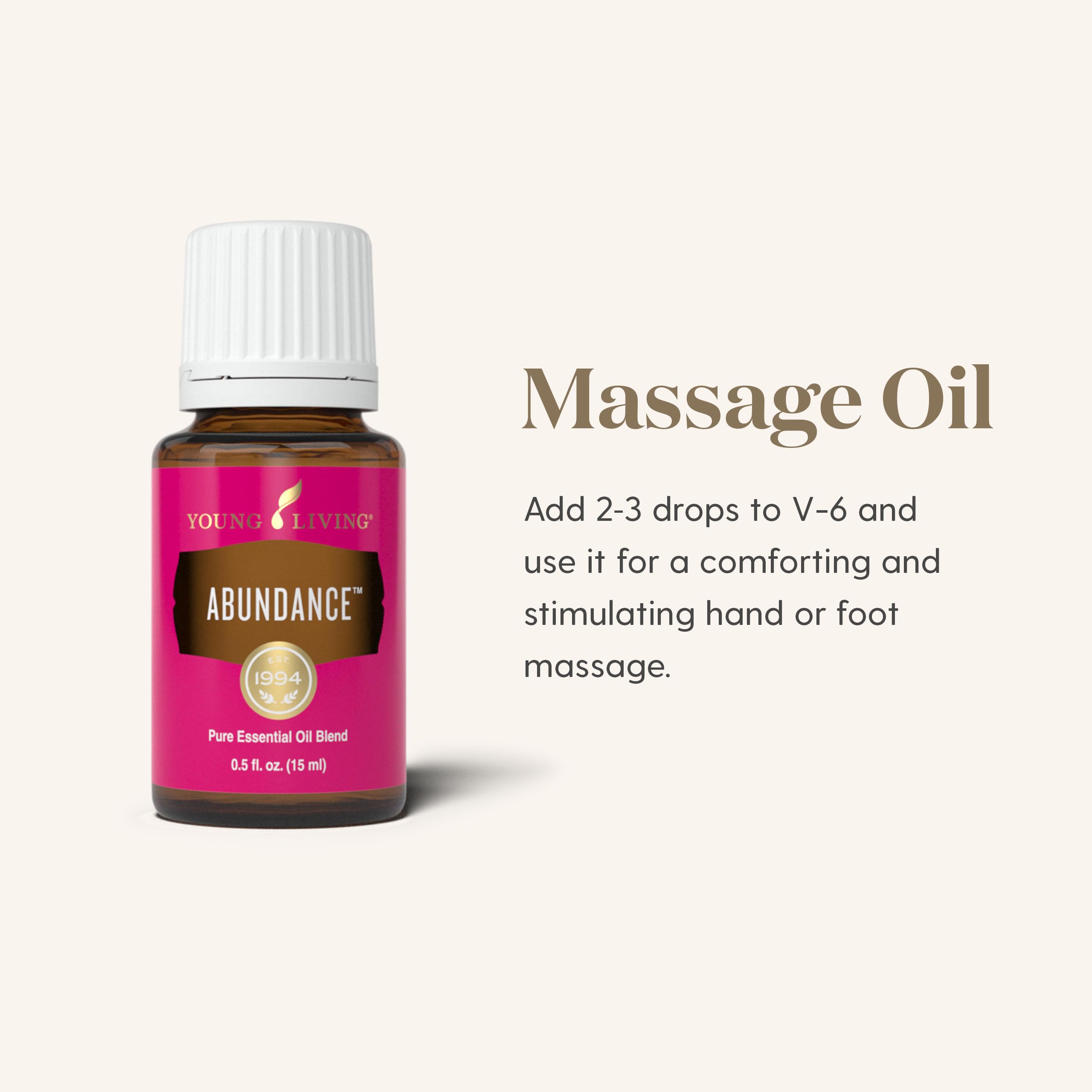 Diffusion Abondance Young Living crée une ambiance lumineuse et rafraîchissante.