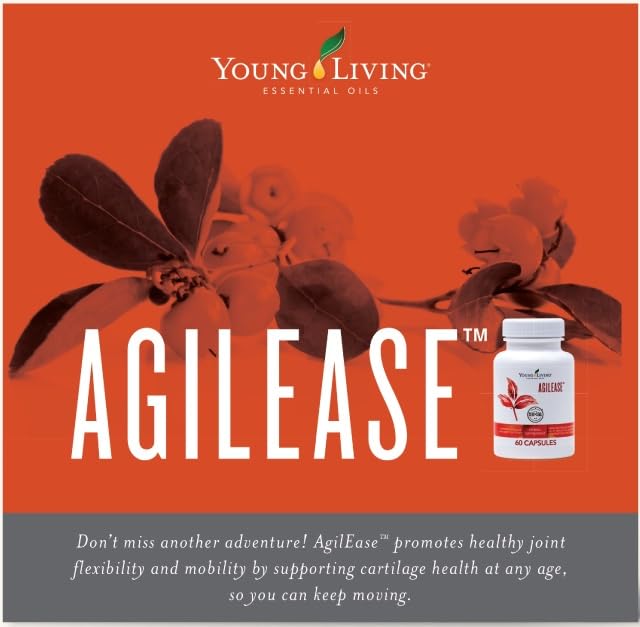 Flacon Young Living AgilEase sur fond neutre, utilisation quotidienne facilitée.