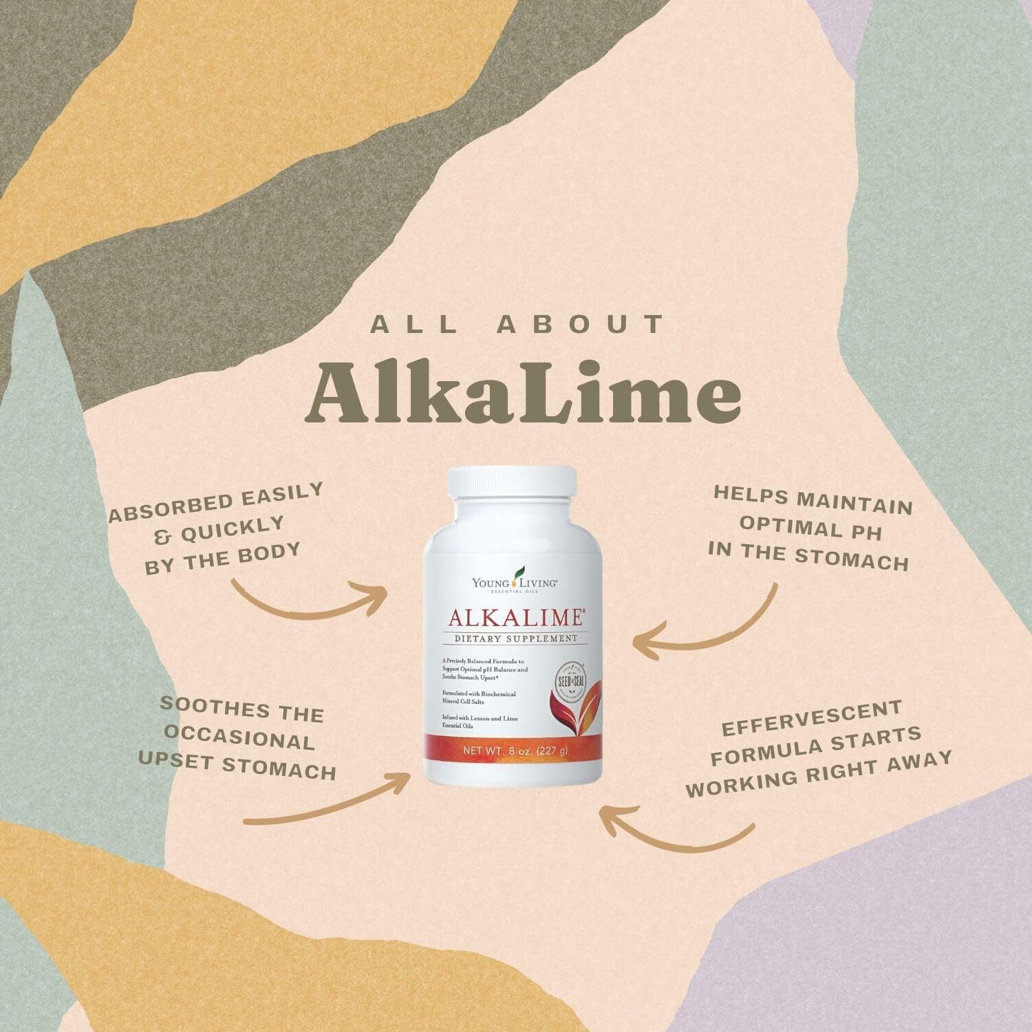Emballage AlkaLime compact et pratique pour le voyage.