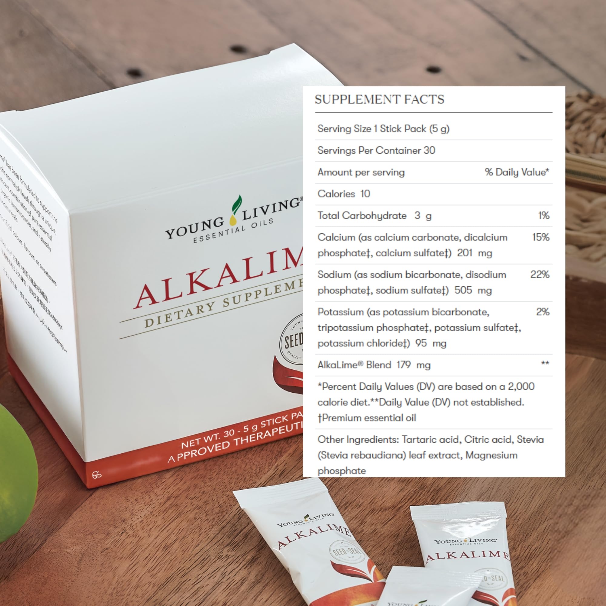 Young Living AlkaLime préparation rapide dans un verre d eau