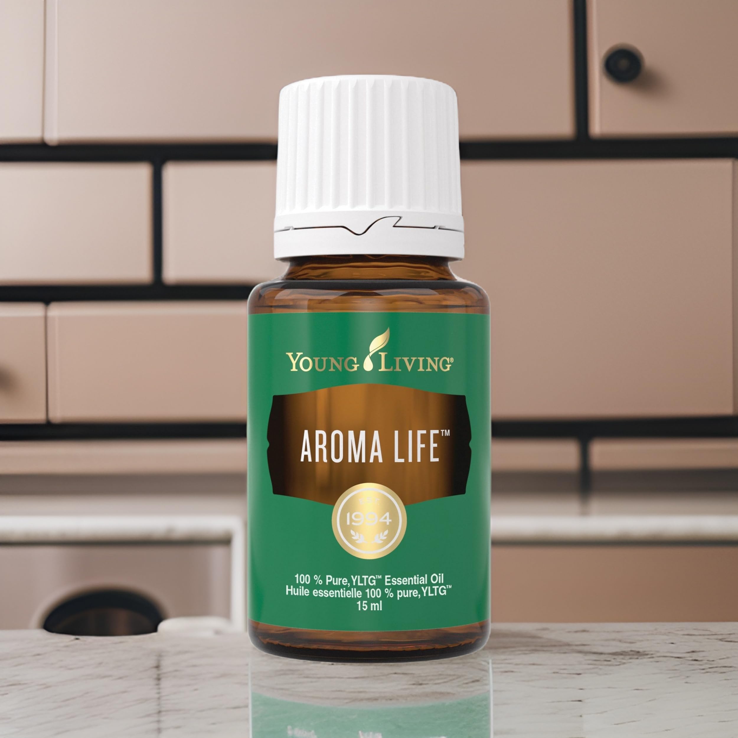 Young Living Aroma Life - bocal-presentoir pour présentation et stockage