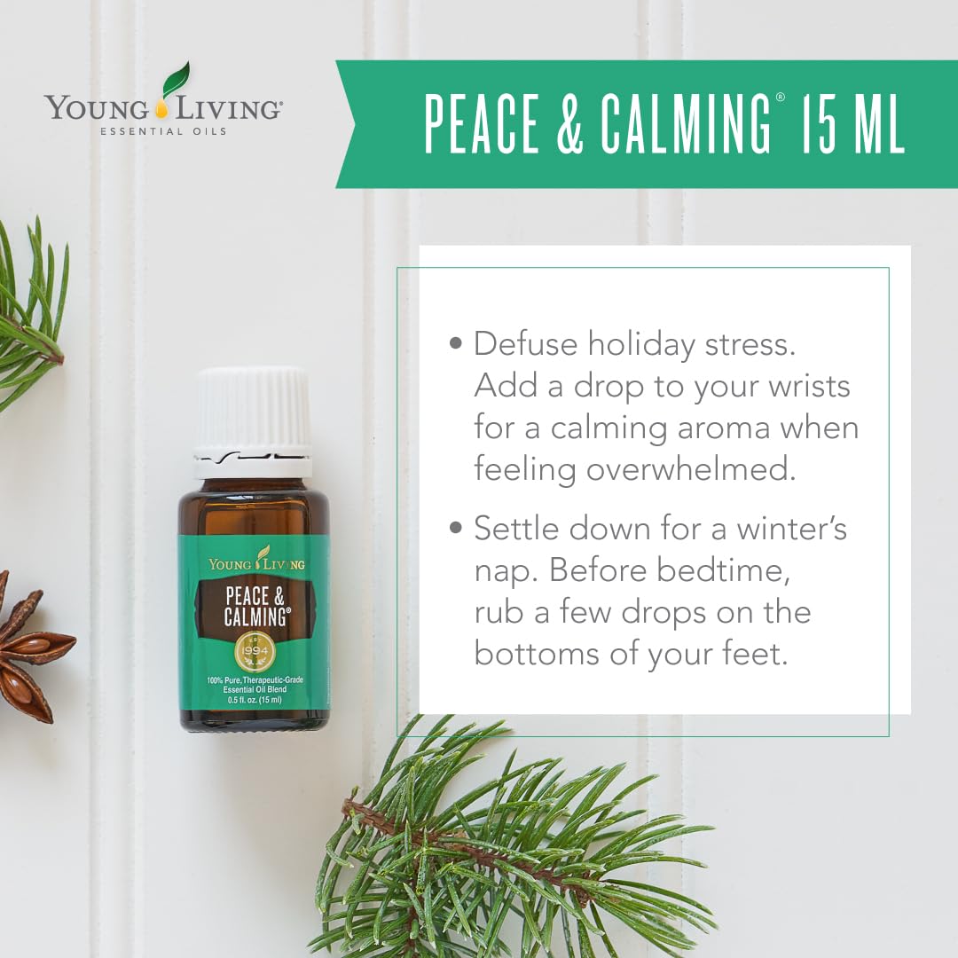 Young Living Paix et Calme, ritual aromathérapie à domicile pour tranquillité.