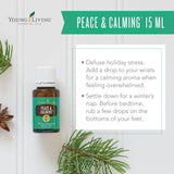 Young Living Paix et Calme, ritual aromathérapie à domicile pour tranquillité.