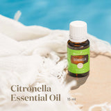 Brume extérieure Citronella Young Living rafraîchit l'espace extérieur