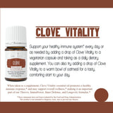 Arôme épicé Clove Vitality apportant chaleur aux recettes.