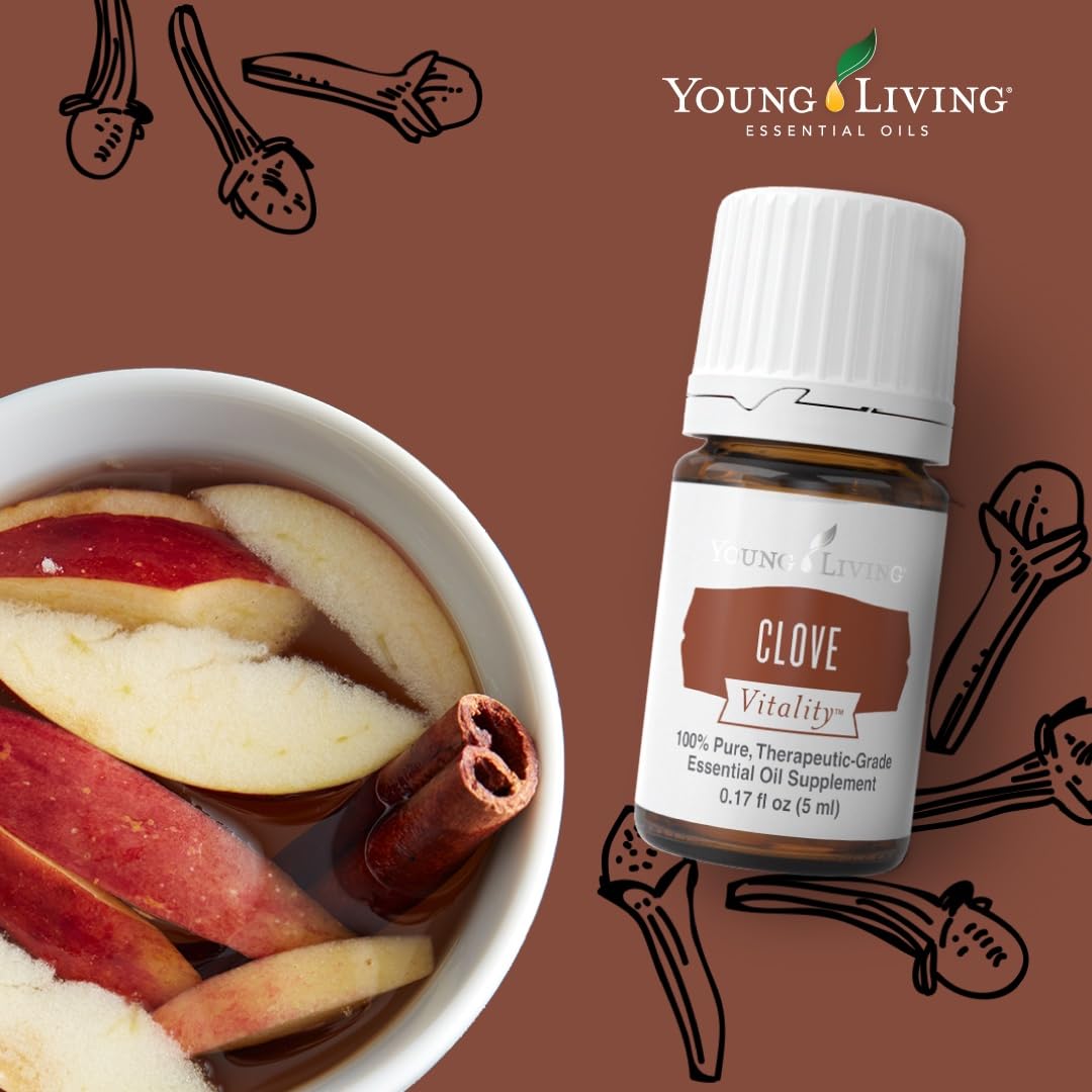 Goutte épice Clove Vitality prête pour une addition rapide en cuisine.