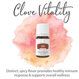 Senteur chaude et épicée avec Clove Vitality lors de cuissons maison.