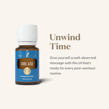 Young Living Cool Azul – application-massage pour relaxation et équilibre quotidien.