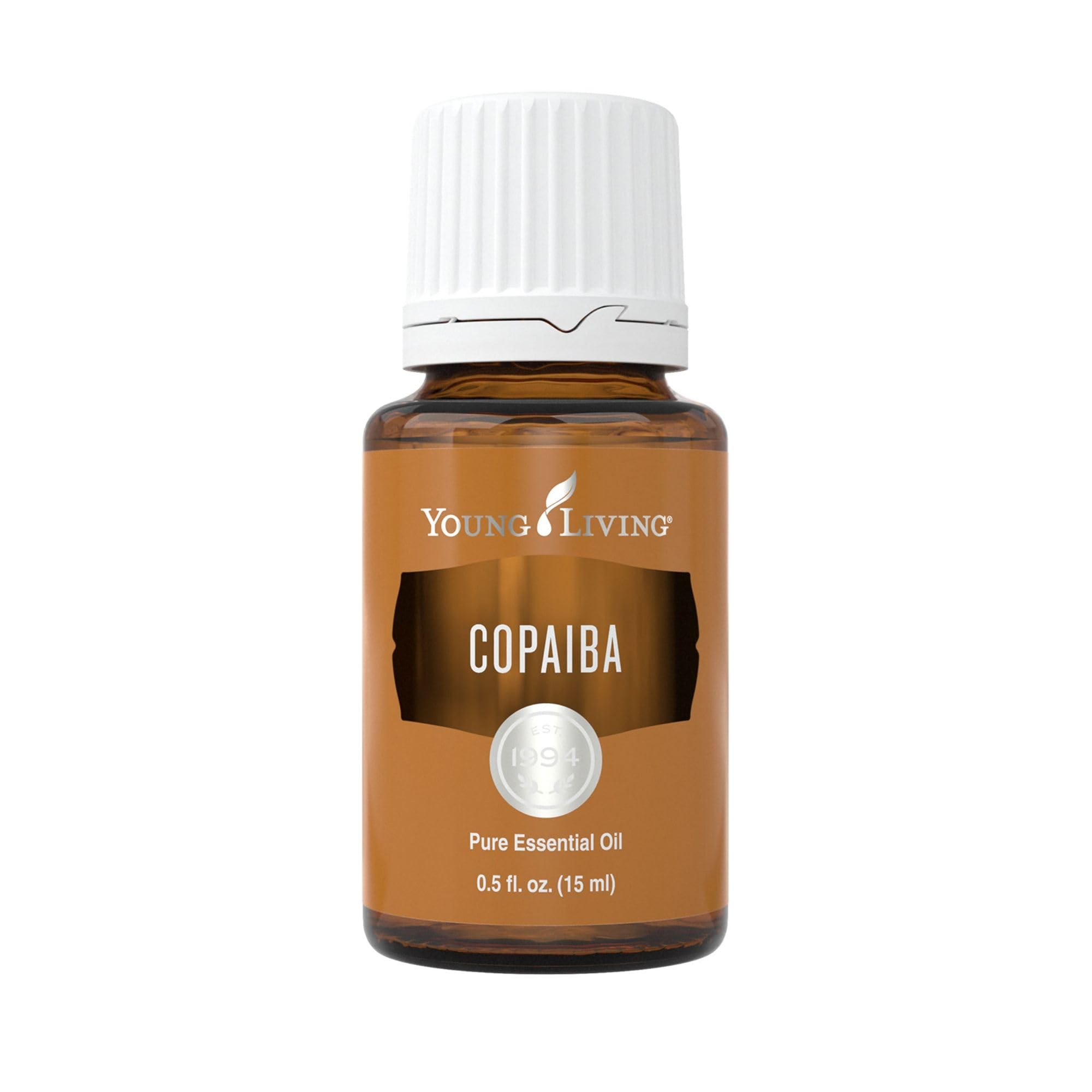 Copaiba Young Living dans une bouteille 15 ml prête pour l’application cutanée.