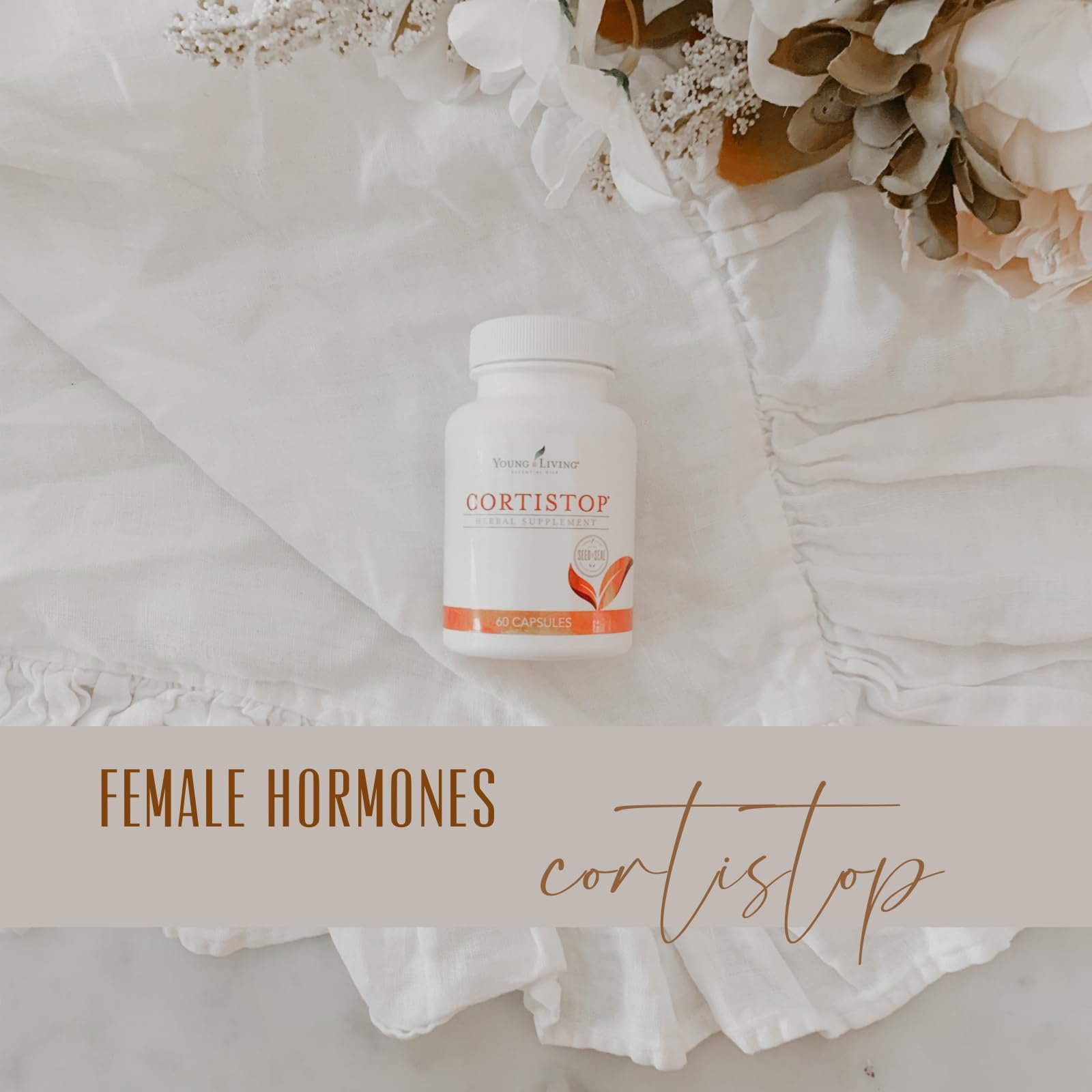 Emballage CortiStop Young Living, prêt à être intégré dans votre routine.