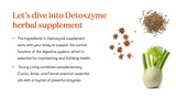 Capsule Detoxzyme et capuchon de la bouteille facilitant l'usage quotidien.