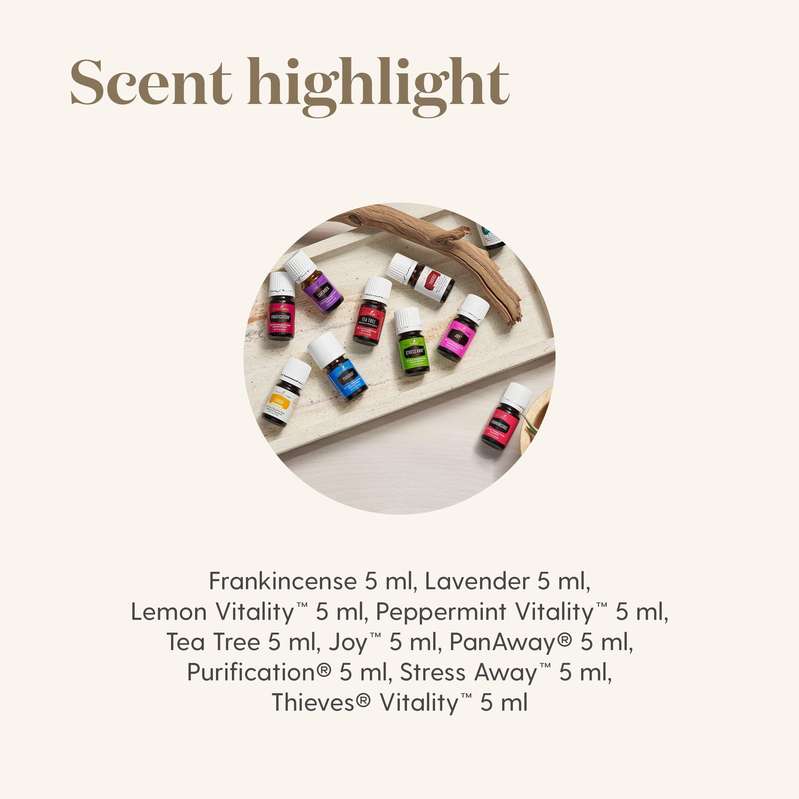 Young Living – diffuseur, diffusion facile d'huiles essentielles.