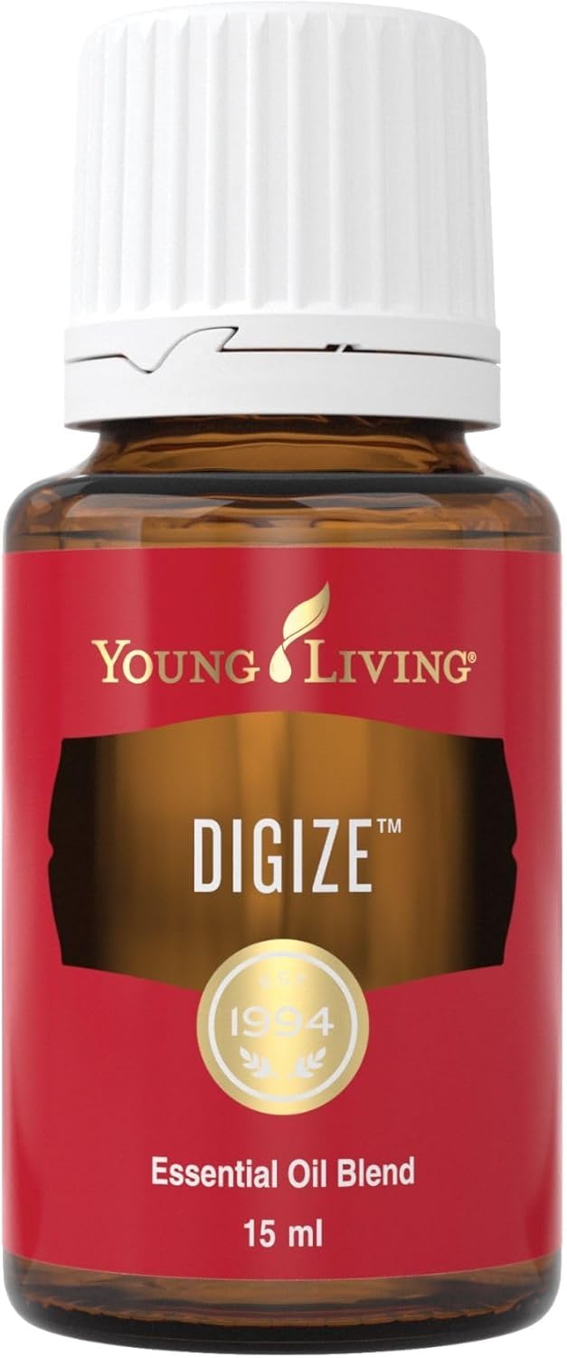 DiGize de Young Living, bouteille huile 15ml prête pour ajout dans l’eau lors de voyages.