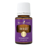 Young Living En-R-Gee, bouteille 15 ml prête pour énergie naturelle et concentration.