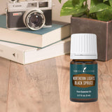 Diffusion de Young Living Épinette noire du nord pour créer une ambiance apaisante.