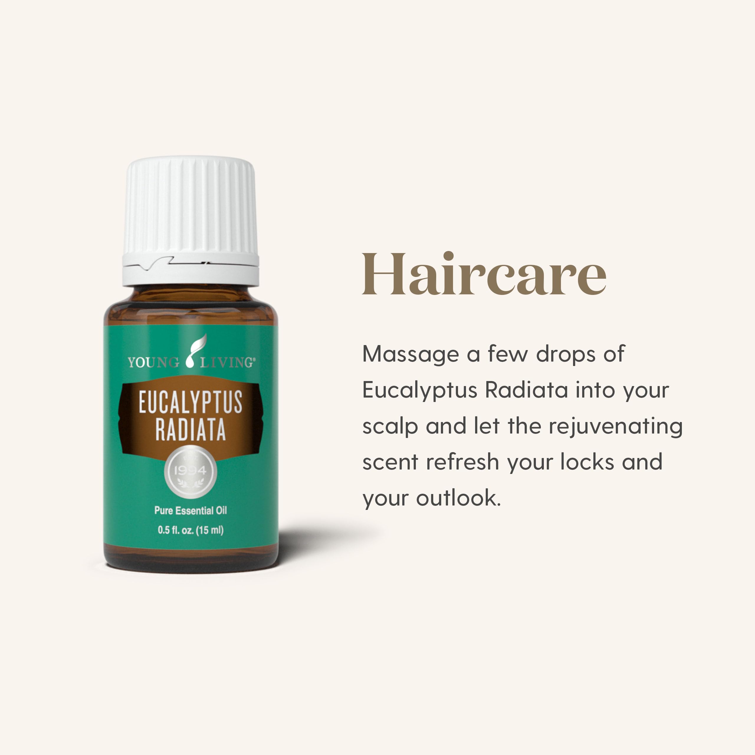 Young Living Eucalyptus Radiata, huile utile pour massage, soulage les tensions et relaxe.