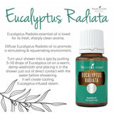 Young Living Eucalyptus Radiata, produit végan et sans gluten, formulation naturelle et pure.