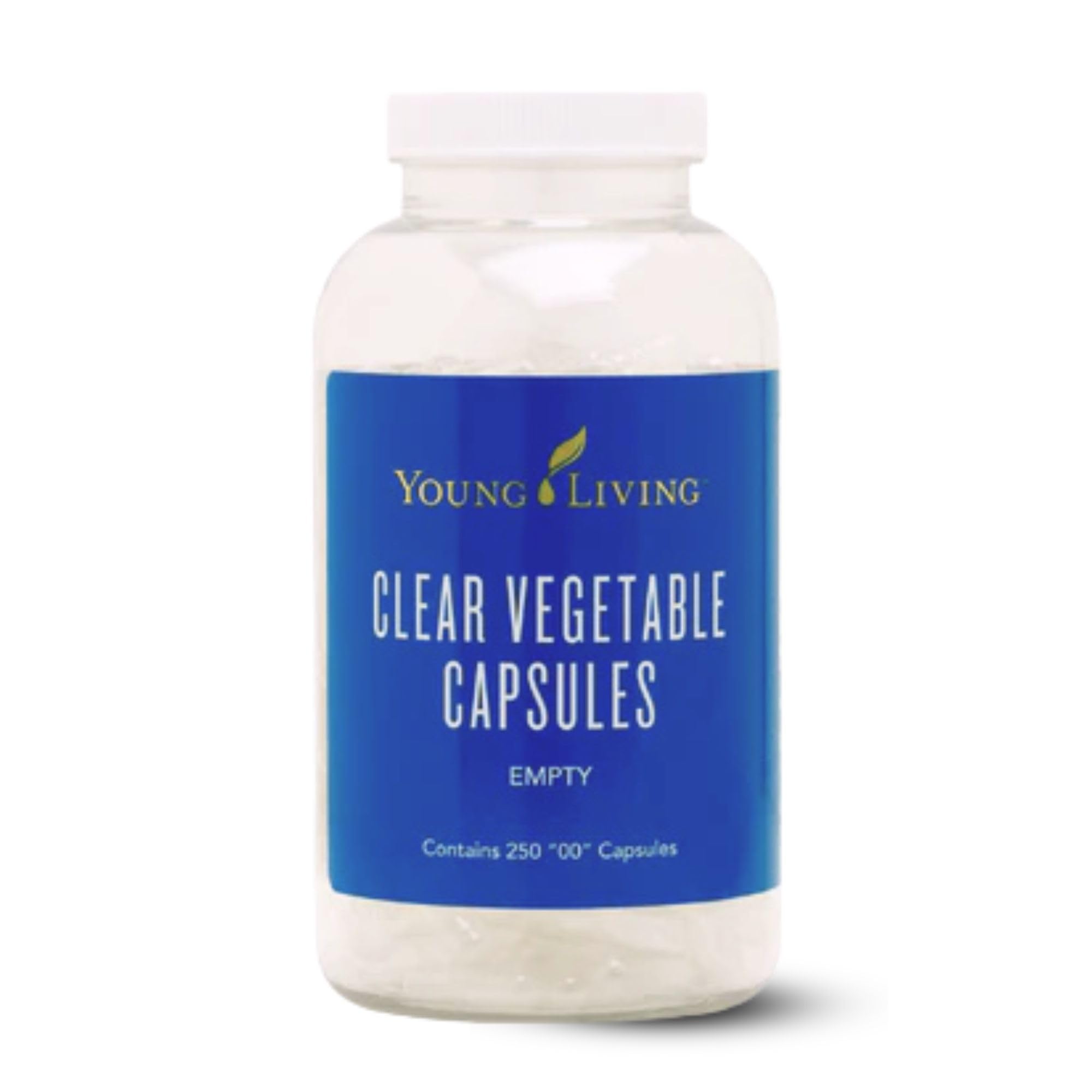 Young Living gelules-vegetales-claires: faciles à prendre, véganes et sans OGM pour votre routine nutritionnelle.