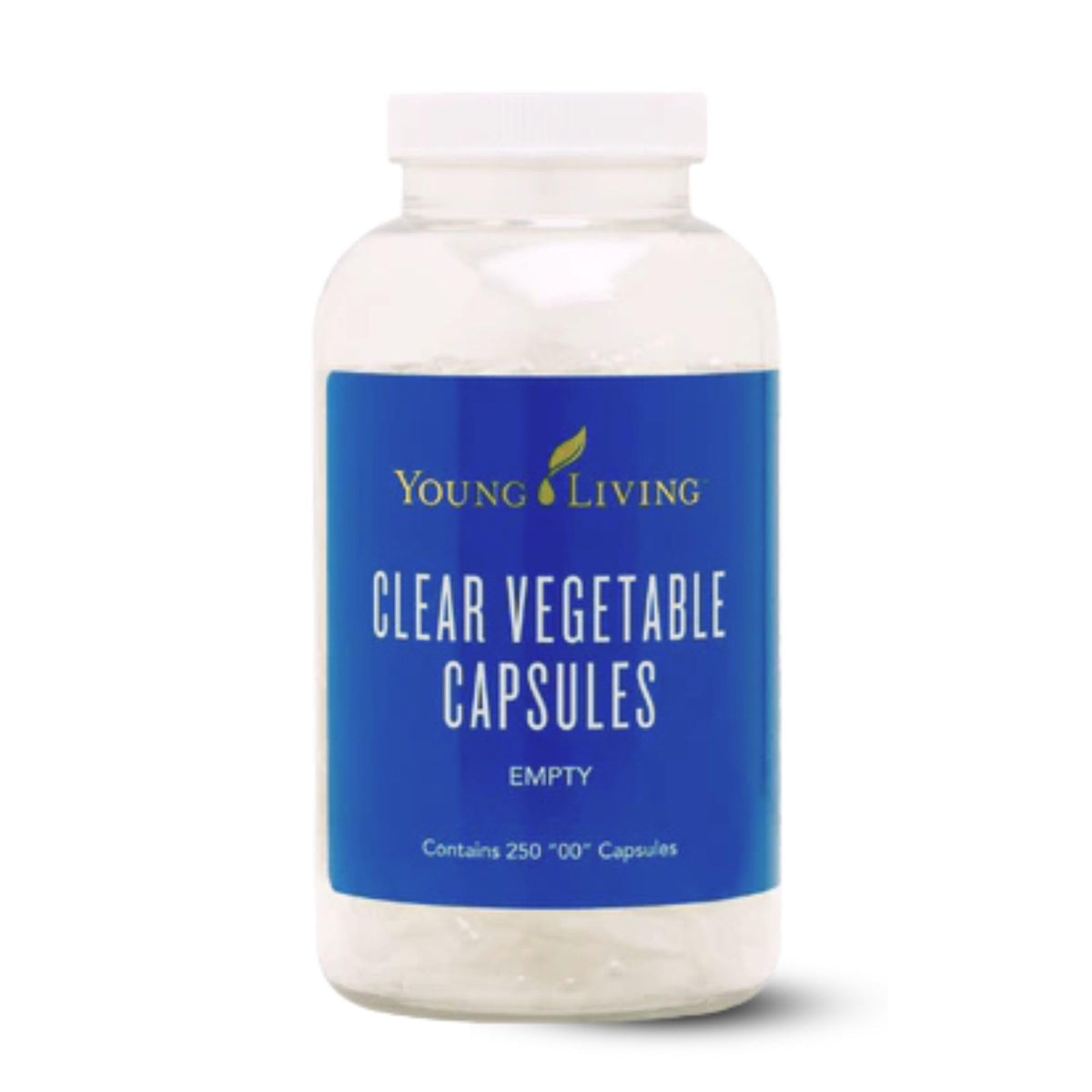 Young Living gelules-vegetales-claires: faciles à prendre, véganes et sans OGM pour votre routine nutritionnelle.