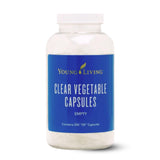 Young Living gelules-vegetales-claires: faciles à prendre, véganes et sans OGM pour votre routine nutritionnelle.
