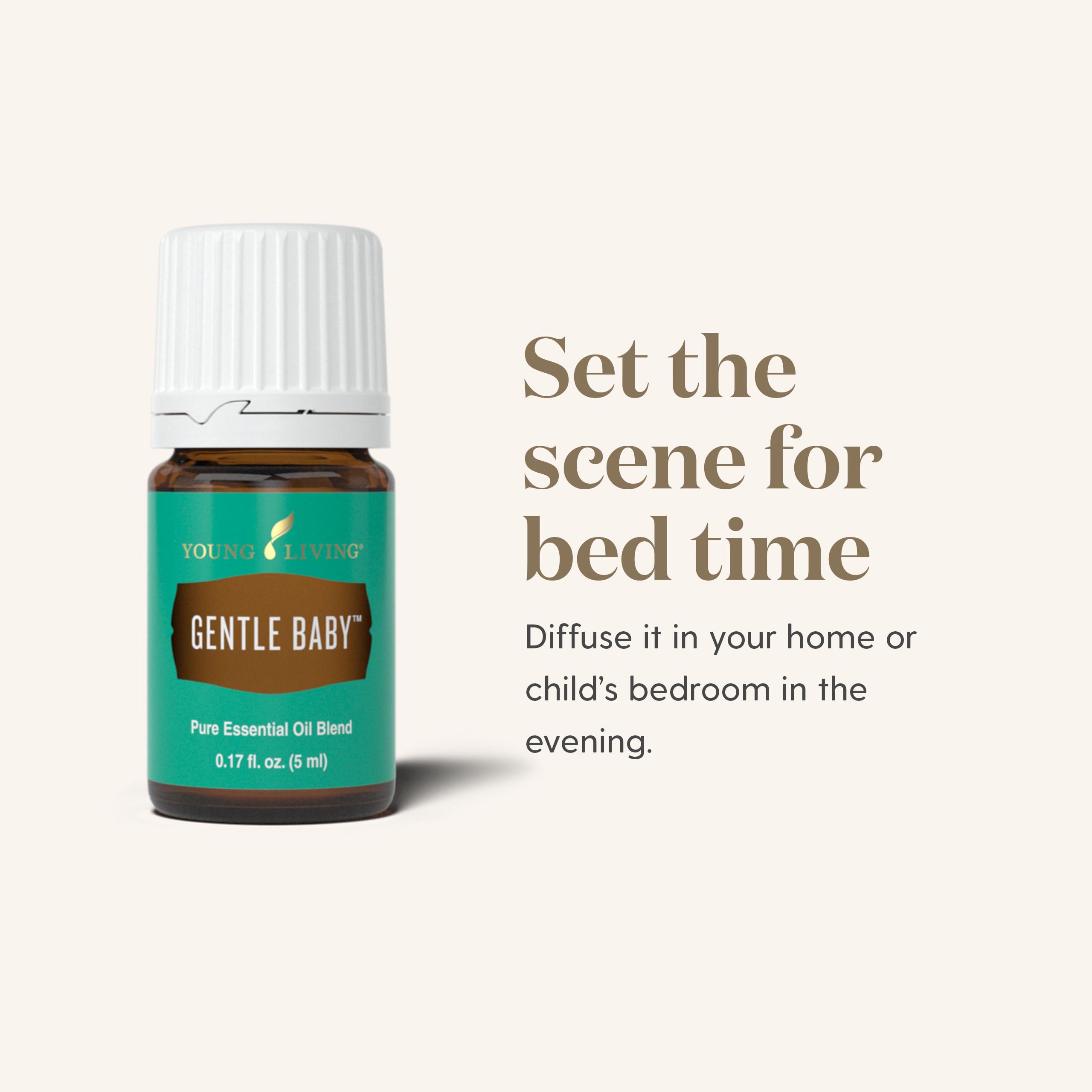 Gentle Baby Young Living, étiquette soignée et design apaisant.