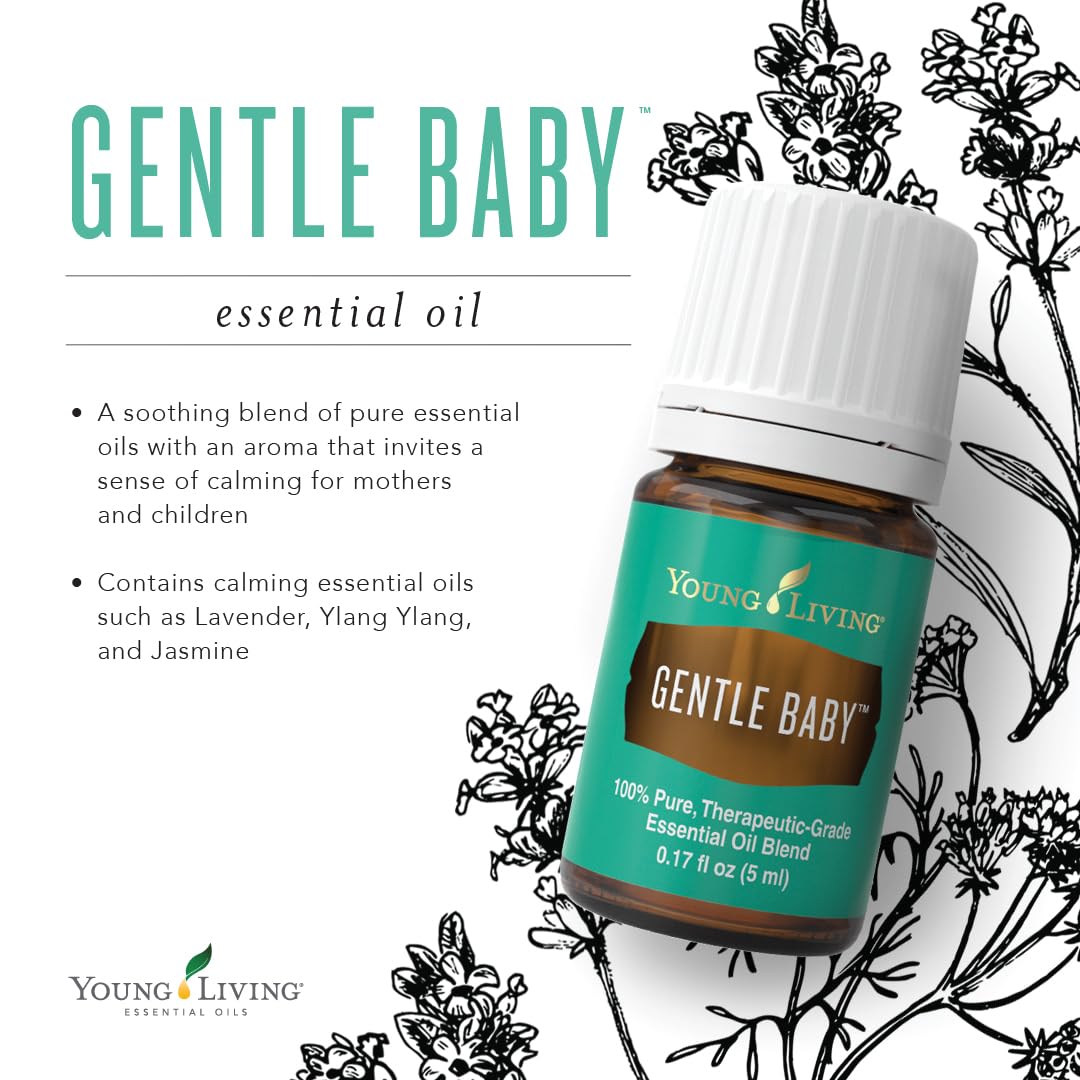 Rituel mère et bébé avec Gentle Baby Young Living, douceur rassurante.