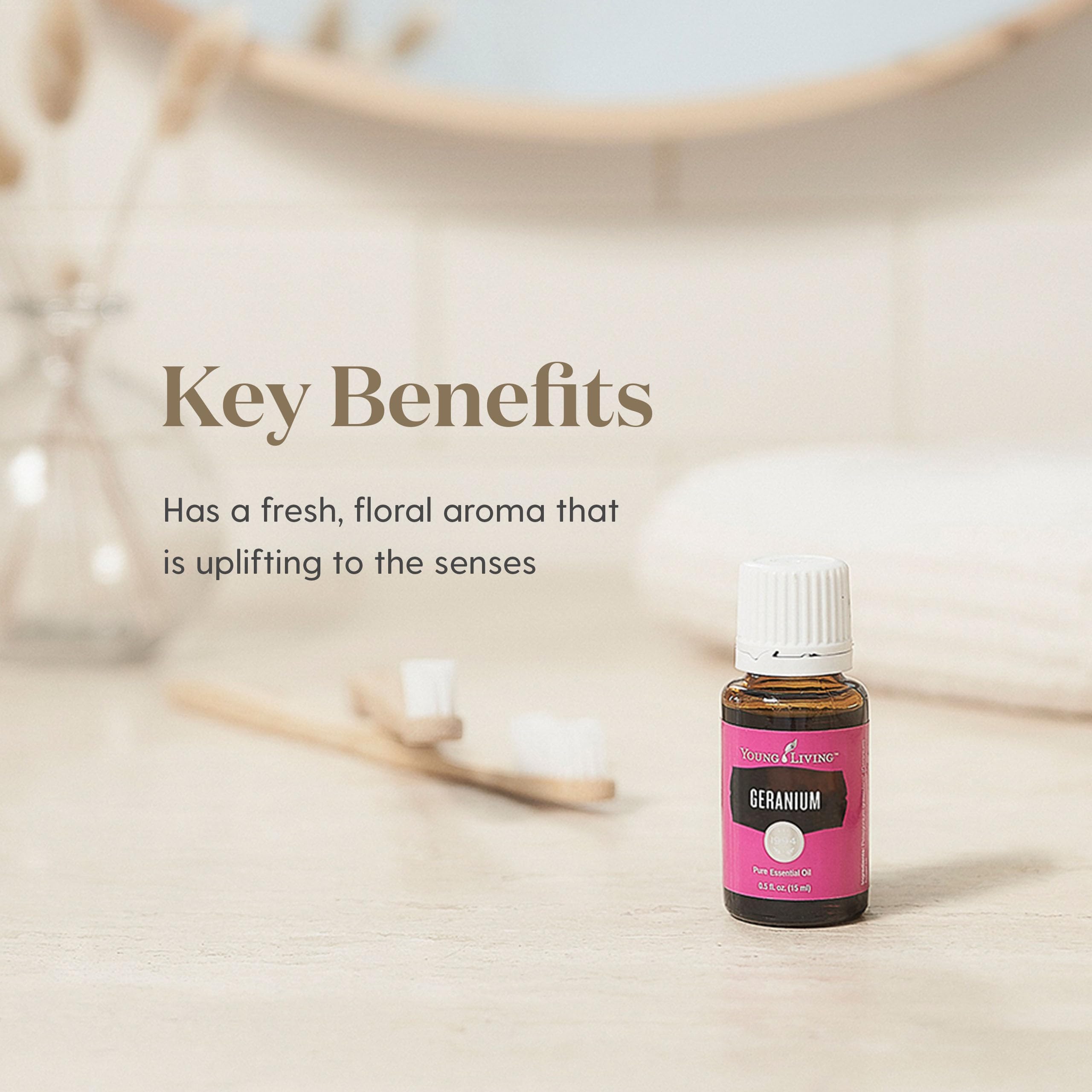 Mélanges personnels Géranium Young Living — créez vos recettes bien-être.