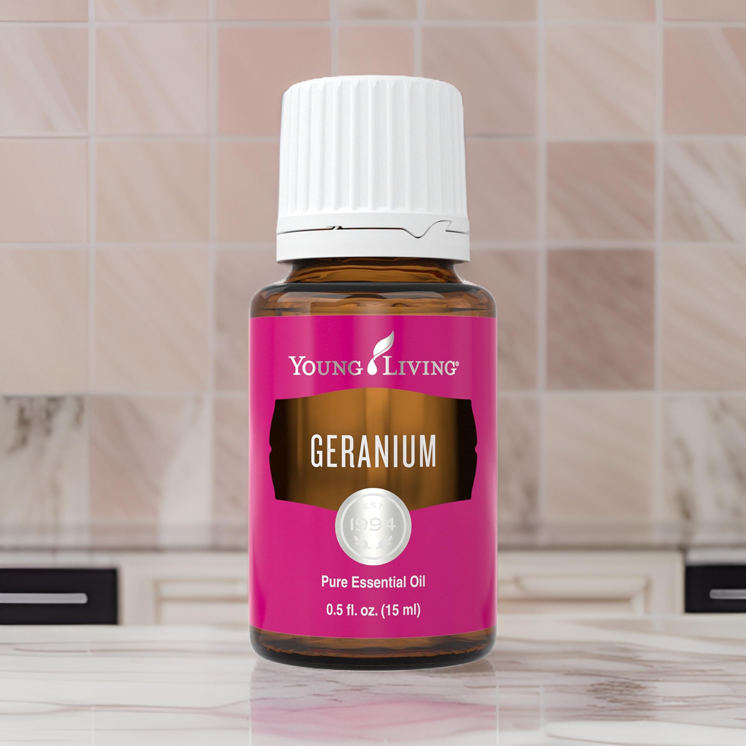 Qualité et traçabilité Géranium Young Living — pureté à chaque goutte.