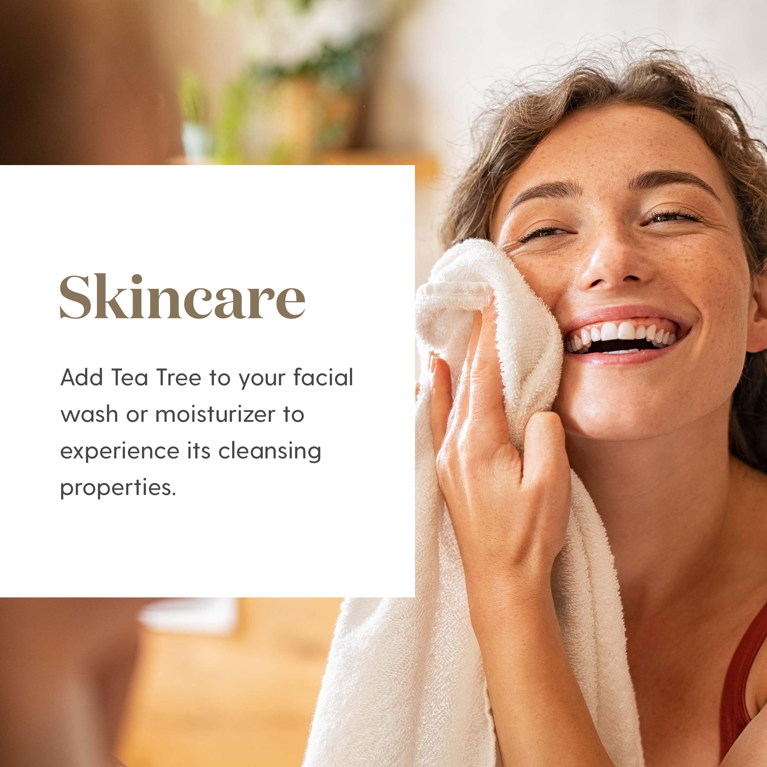 Young Living huile essentielle d'arbre à thé 5 ml – pipette pratique pour dosage précis.