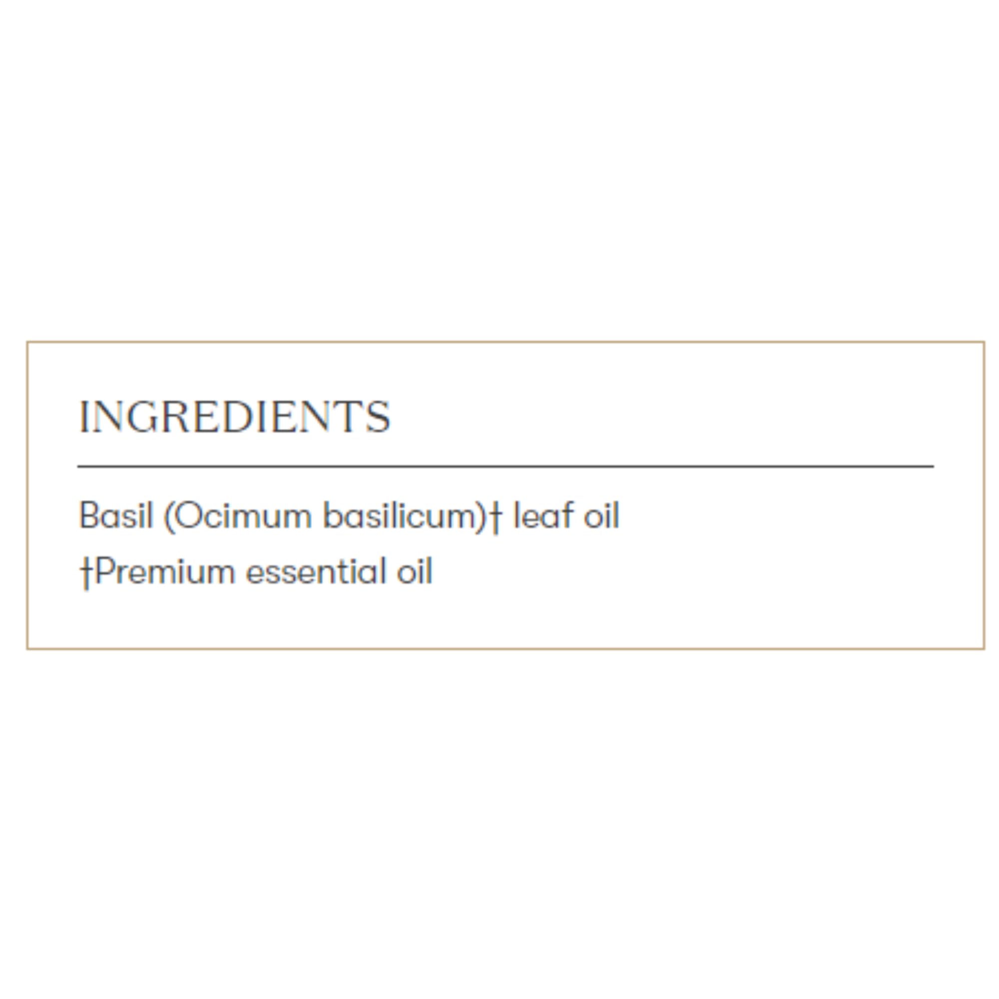 Diffusion avec Young Living basilic, équilibre des émotions et ambiance rafraîchissante.