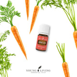 Young Living Carotte: emballage naturel et format compact.