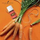 Young Living Carotte: hydratation quotidienne pour peau douce.